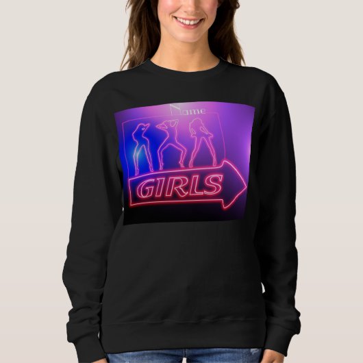 Neon Pink Girls signieren Thunder_Cove Sweatshirt (Vorderseite)
