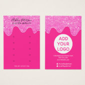 Neon-pink-Glitzer-Tropfen Multistiftofendarstellun (Vorne & Hinten)