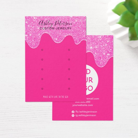 Neon-pink-Glitzer-Tropfen Multistiftofendarstellun (Schreibtisch)