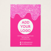 Neon-pink-Glitzer-Tropfen Multistiftofendarstellun (Rückseite)