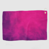 Neon Pink Gradient Custom Golf Handtuch (Horizontal)