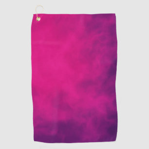 Neon Pink Gradient Custom Golf Handtuch