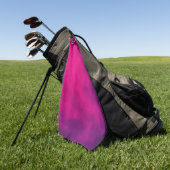 Neon Pink Gradient Custom Golf Handtuch (Gras)