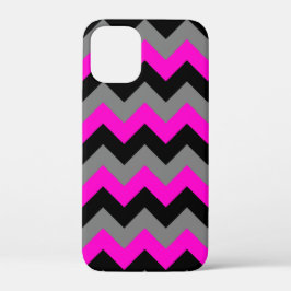Neon Pink Gray und Black Zigzag Case-Mate iPhone Hülle
