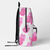 Neon Pink Gummy Bärenmuster Bedruckter Rucksack (Links)