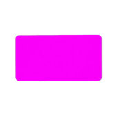 Neon pink hex code FF00FF Adressaufkleber (Vorne)