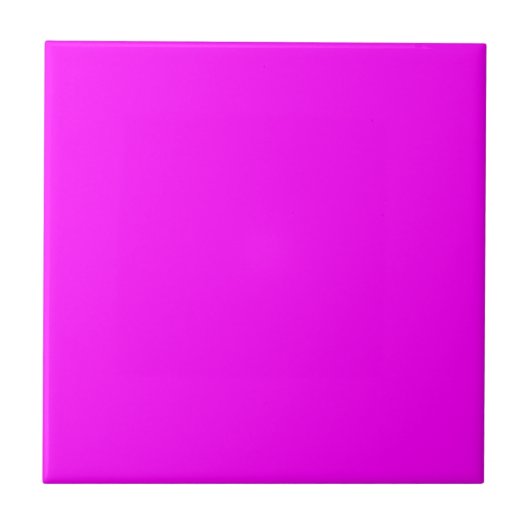 Neon pink hex code FF00FF Fliese (Vorderseite)