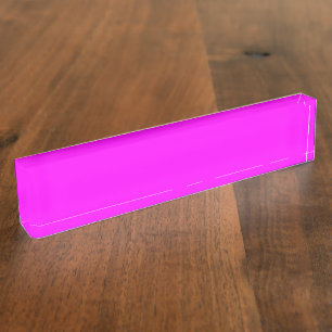 Neon pink hex code FF00FF Namensplakette