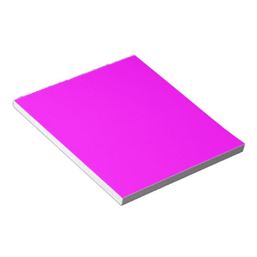 Neon pink hex code FF00FF Notizblock (angewinkelt)
