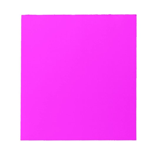 Neon pink hex code FF00FF Notizblock (Vorderseite)