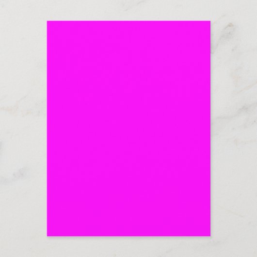 Neon pink hex code FF00FF Postkarte (Vorderseite)