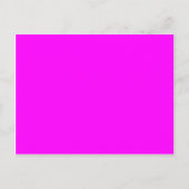Neon-pink-Hex-Code FF00FF Postkarte (Vorderseite)