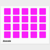 Neon pink hex code FF00FF Quadratischer Aufkleber (Blatt)