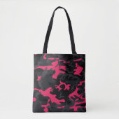 Neon Pink Highlights Camouflage Tasche (Vorderseite)