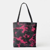 Neon Pink Highlights Camouflage Tasche (Rückseite)