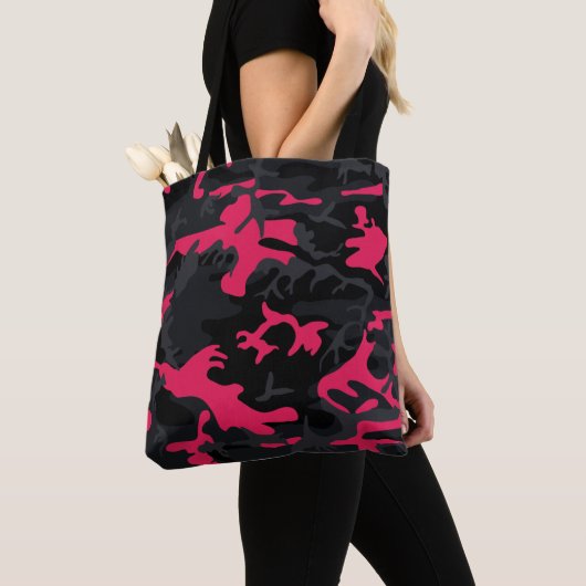 Neon Pink Highlights Camouflage Tasche (Von Nahem)