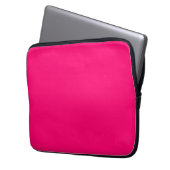 Neon Pink Laptop Sleeve - Benutzerdefinierter Schu (Vorderseite Links)