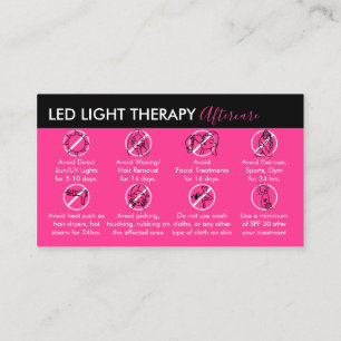 Neon-Pink-LED-Lichttherapie-Nachsorge Visitenkarte