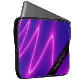 Neon Pink Lightning Personal Laptopschutzhülle (Vorne Rechts)