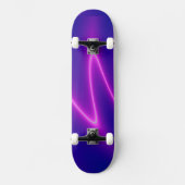 Neon Pink Lightning Skateboard (Vorderseite)