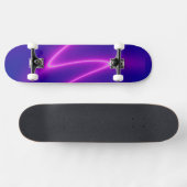 Neon Pink Lightning Skateboard (Horizontal)