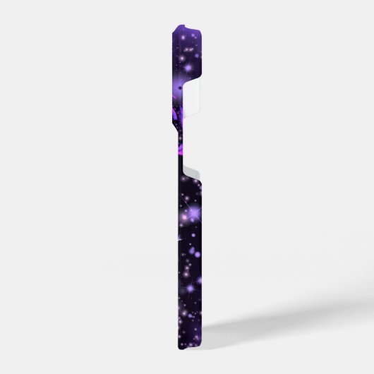 Neon Pink Lila Elephant iPhone Case Hülle (Linke Seite)