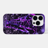 Neon Pink Lila Elephant iPhone Case iPhone Hülle (Rückseite (Horizontal))