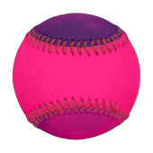Neon Pink & Lila Gradient Baseball - Anpassen (Rückseite)