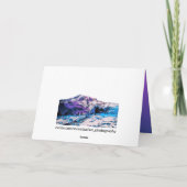 Neon Pink Lila Mountain Mt. Rainier Washington Karte (Rückseite)