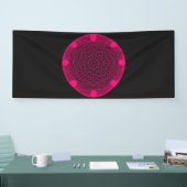 Neon Pink Mandala Bold Event Banner - Anpassbar (Messe)