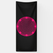 Neon Pink Mandala Bold Event Banner - Anpassbar (Vertikal)
