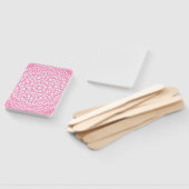 Neon Pink Modern Rectangle Fans - individuell eins Fächer (Non-assembled)