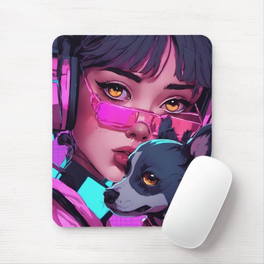 Neon Pink- Mousepad (Mit Mouse)