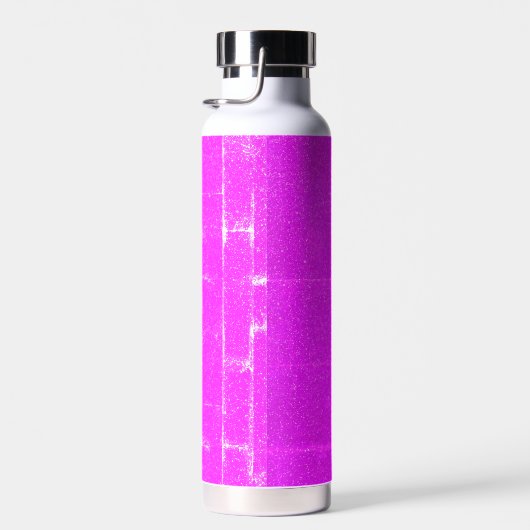 Neon Pink Noise Textur Wasser Flasche (Rechts)