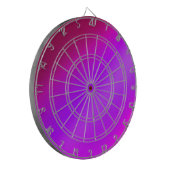 Neon Pink Ombre Dartscheibe (Vorderseite Links)
