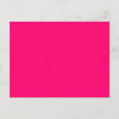Neon Pink Postcard - Custom & Bulk Orders Postkarte (Vorderseite)
