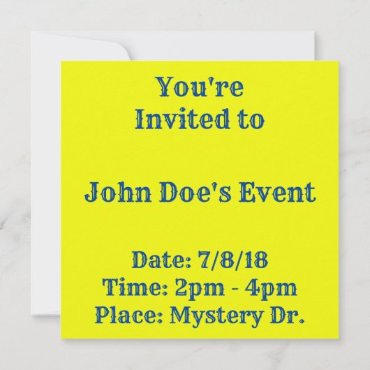 Neon Pink Rainbow Mod Einladung (Rückseite)