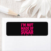 Neon Pink Return Labels (schwarz) - Anpassbar (Insitu)