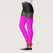 Neon Pink Running Leggings Women's Pants (Links)