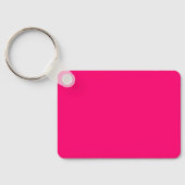 Neon Pink Schlüsselanhänger - Anpassbare Markierun (Rückseite)