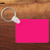 Neon Pink Schlüsselanhänger - Anpassbare Markierun (Rückseite)