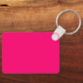 Neon Pink Schlüsselanhänger - Anpassbare Markierun (Vorderseite)