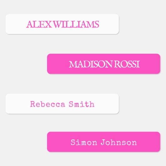 Neon Pink Schreibmaschine | Bewährte Bezeichnungen Etiketten (Gruppe)