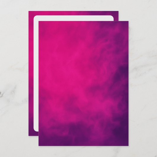Neon Pink Smoke Event-Einladung - Anpassbar Einladung (Vorne/Hinten)
