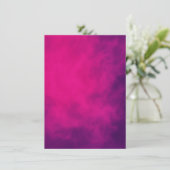 Neon Pink Smoke Event-Einladung - Anpassbar Einladung (Stehend Vorderseite)