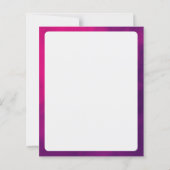 Neon Pink Smoke Event Paper Sheet - Anpassbar (Rückseite)