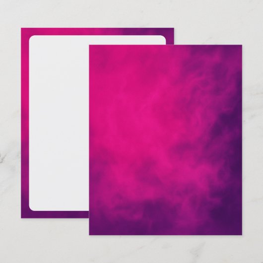 Neon Pink Smoke Event Paper Sheet - Anpassbar (Vorne/Hinten)