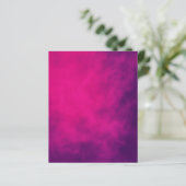 Neon Pink Smoke Event Paper Sheet - Anpassbar (Stehend Vorderseite)