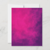 Neon Pink Smoke Event Paper Sheet - Anpassbar (Vorderseite)
