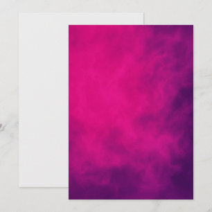 Neon Pink Smoke Flat Card - Anpassbar